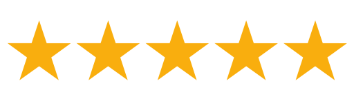 Five yellow stars on a white background